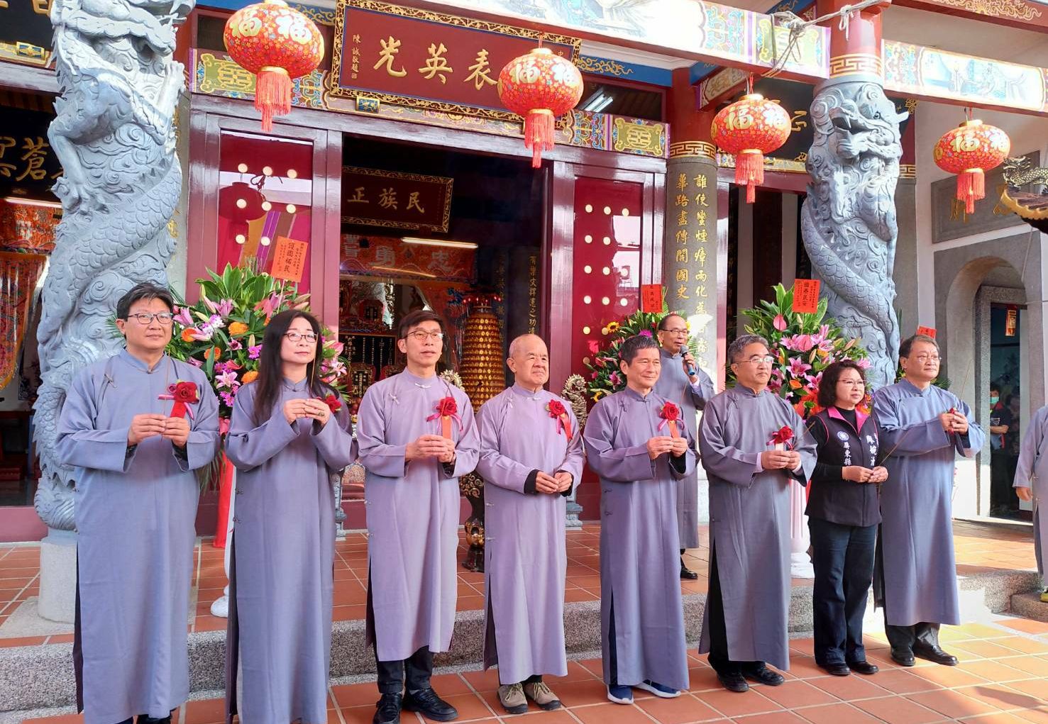 HAC Minister Lee Yung-de attended the spring ceremony of the Liudui Zhongyi Temple in Pingtung